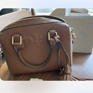 Tory Burch Brown Mini Bag with Tassel